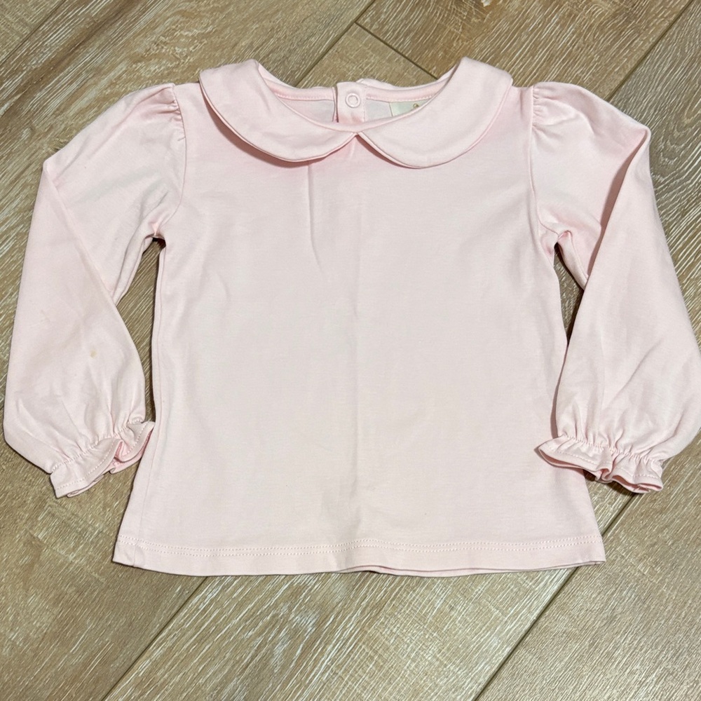 The Beaufort Bonnet Company Peter Pan Pink Kids Long Sleeve Shirt